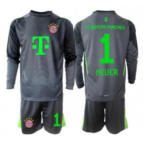 Bayern Munich Manuel Neuer #1 Goalkeeper Replica Away Stadium Kit for Kids 2025-26 Long Sleeve (+ pants)